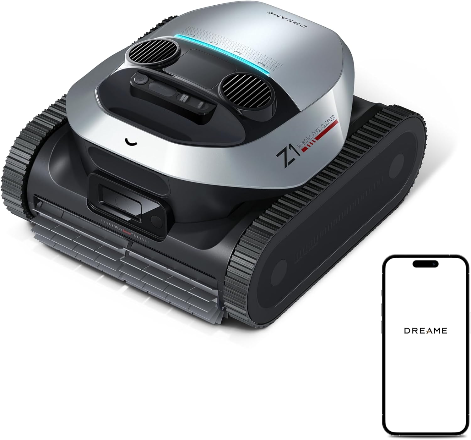 71-g6YnQ1fL._AC_SL1500 dreame Poolroboter Z1, Poolroboter Boden und Wand, 30,000 LPH, 240 Min. Akkulaufzeit, Hightech-Poolerkennung & Pfadplanung, für Pools bis 180 ㎡
