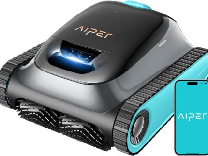 (2026 Upgrade) AIPER Scuba S1 Poolroboter Boden und Wand, Wasserlinienreinigung, Doppelfiltration, 270 Min Laufzeit, Intelligente Navigation, App-Steuerung & OTA-Updates für Einbau- und Aufstellpools