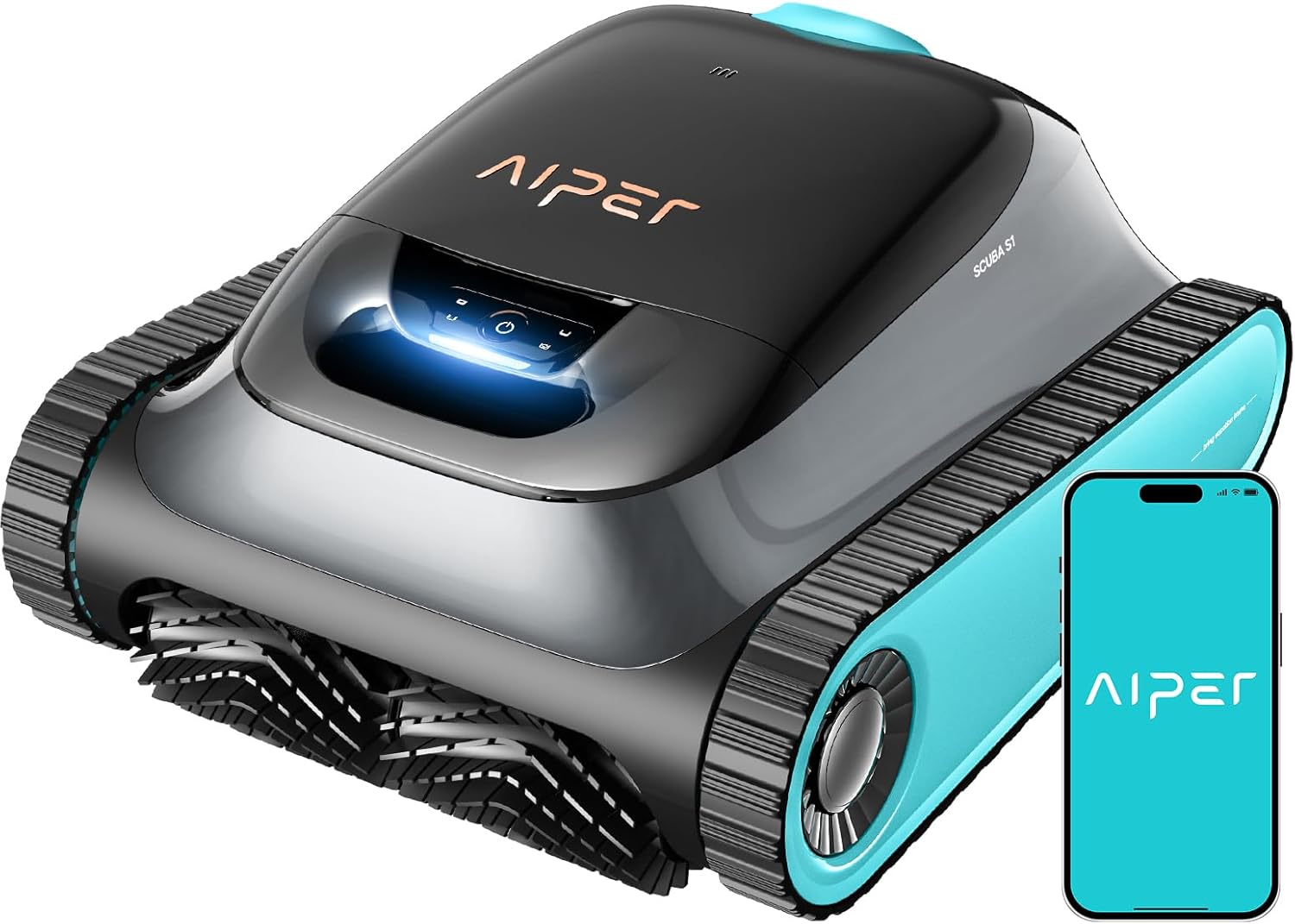 7180RgQPhuL._AC_SL1500 (2026 Upgrade) AIPER Scuba S1 Poolroboter Boden und Wand, Wasserlinienreinigung, Doppelfiltration, 270 Min Laufzeit, Intelligente Navigation, App-Steuerung & OTA-Updates für Einbau- und Aufstellpools