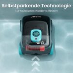 AIPER Kabelloser Poolroboter, Automatische Poolreiniger mit Fortschrittliche Partikelfiltration, 100-130 Minuten Akkulaufzeit, Auto-Park-Technologie, ideal für Oberirdische Pools bis zu 100㎡