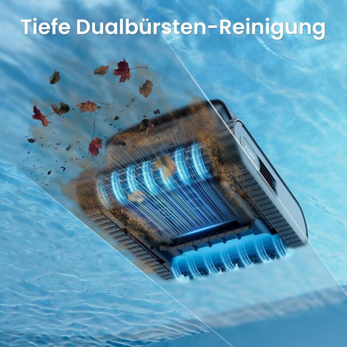 AIPER (2026 Neu) Scuba V3 Poolroboter Akku für Wand und Boden mit KI-Vision, Leichter Poolsauger, Leistungsstarke Saugleistung, 3 μm Filter, Wasserlinienreinigung, für Pools bis zu 200 m²