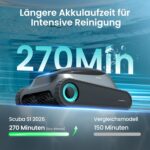 (2026 Upgrade) AIPER Scuba S1 Poolroboter Boden und Wand, Wasserlinienreinigung, Doppelfiltration, 270 Min Laufzeit, Intelligente Navigation, App-Steuerung & OTA-Updates für Einbau- und Aufstellpools