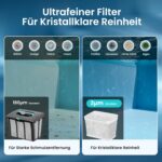 (2026 Upgrade) AIPER Scuba S1 Poolroboter Boden und Wand, Wasserlinienreinigung, Doppelfiltration, 270 Min Laufzeit, Intelligente Navigation, App-Steuerung & OTA-Updates für Einbau- und Aufstellpools